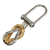 グッチ インフィニティ チャーム キーリング キーホルダー シルバー ゴールド メタル メッキ レディース GUCCI 【中古】